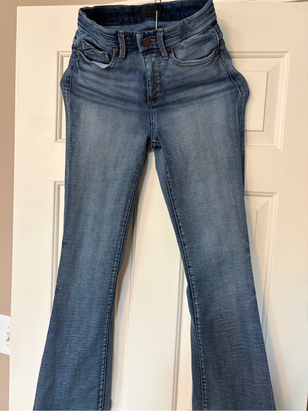 Buckle Light Blue Stretch Flare Jeans
